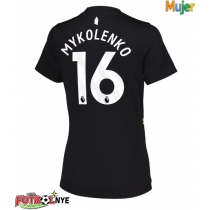 Camiseta Everton Vitaliy Mykolenko #16 Tercera Equipación para mujer 2025-26 manga corta
